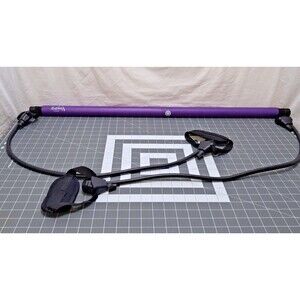 Stretched Fusion Multi-Functional Pilates Bar Purple Portable With Box Exercise